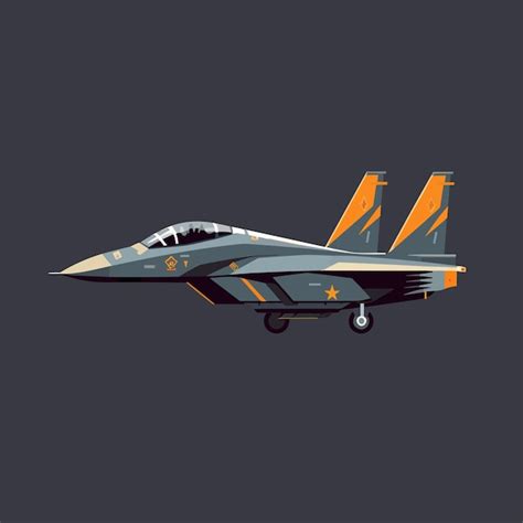 Векторная художественная иллюстрация большинства типов самолетов ...