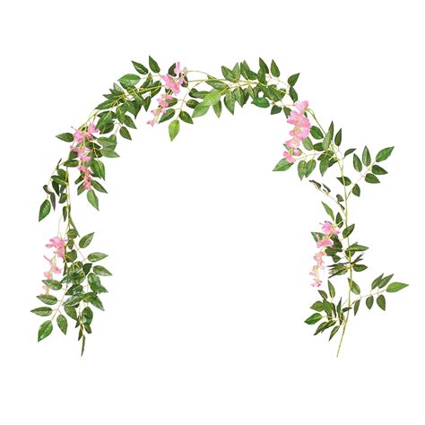 Artificial Vine Floral Garland Hanging Fake Leaf Plants Vine Silk Flower Garland String