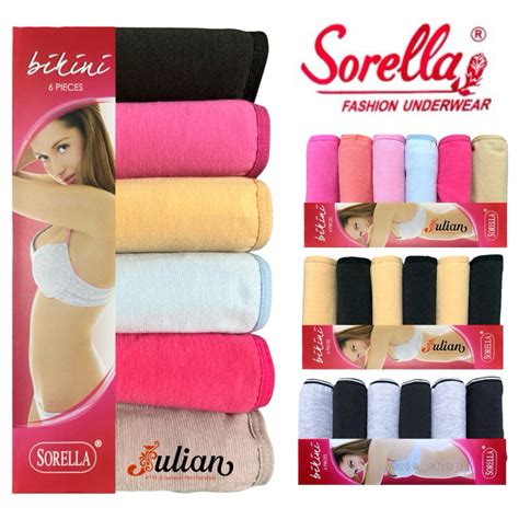 In Original Sorella Panty Cotton Spandex Ultralow Bikini Shopee Philippines