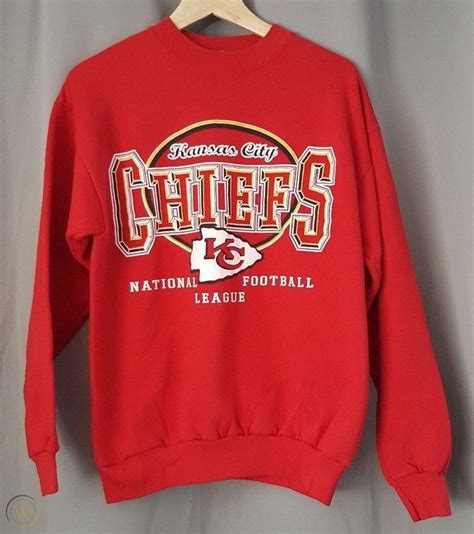 Vintage 1990s Kansas City Chiefs Crewneck Sweatshirt Logo 7