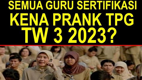 Semua Guru Penerima Tunjangan Sertifikasi Guru Triwulan 3 2023 Kena