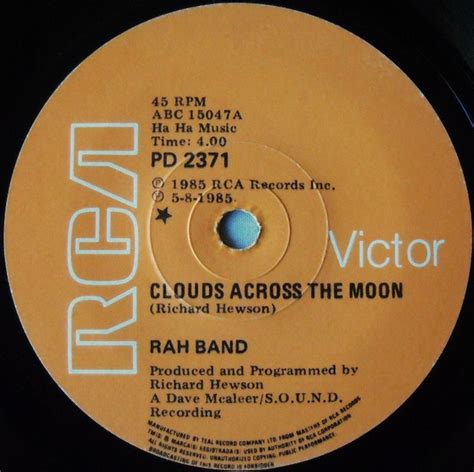 RAH Band – Clouds Across The Moon (1985, Vinyl) - Discogs