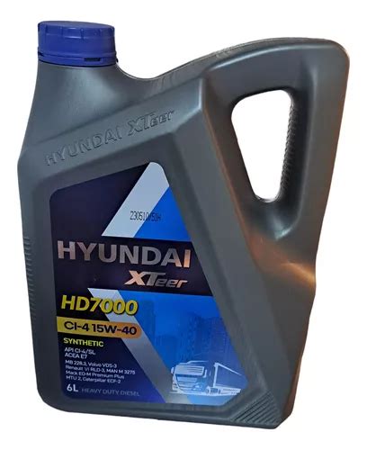 Aceite 15w40 Hyundai Xteer Sintetico 6 Litros Original Cuotas Sin