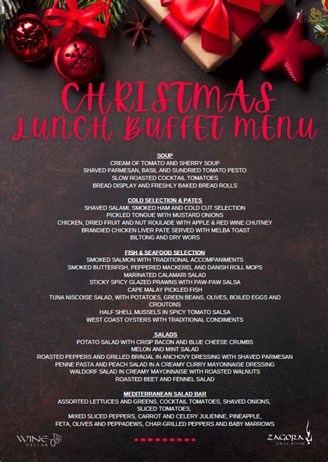 Christmas Buffet Menu 2021