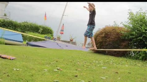 Slackline Grundschritte Tutorial Deutsch Youtube