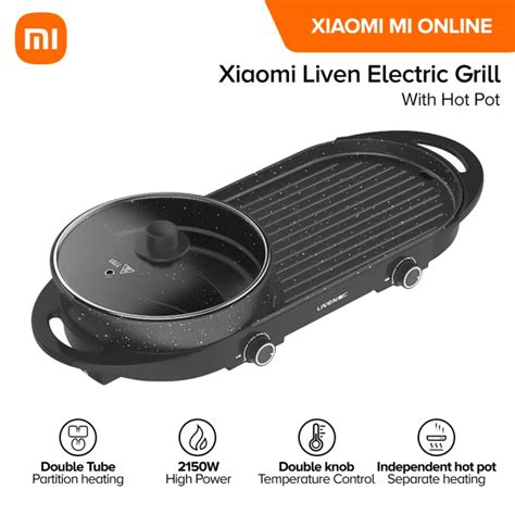 Xiaomi Liven Electric Grill With Hot Pot Multifunctional Indoor