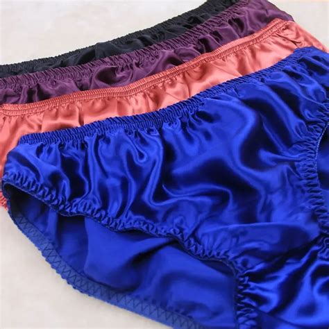 Hot Selling Silk Panties Male Mulberry Silk Trigonometric Underwear