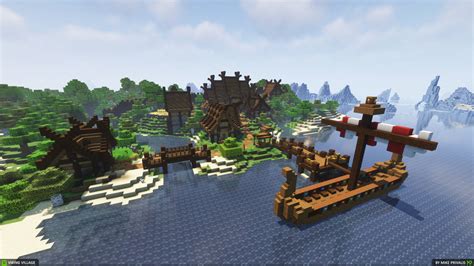 Minecraft Viking Village By Mikeprivalis On Deviantart