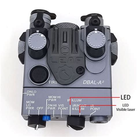 Peq A Dbal A Dual Beam Aiming Ir Red Laser Led White Light