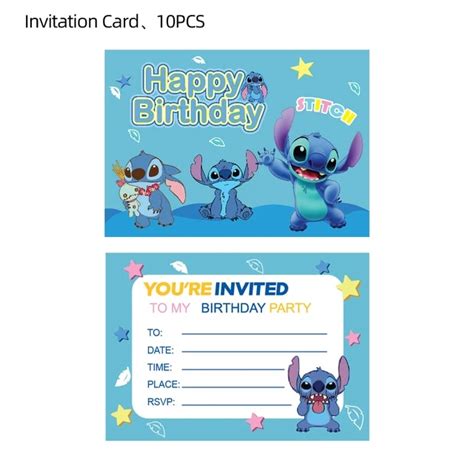 Invitation Anniversaire Stitch Okgo Net