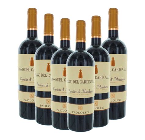 Paololeo Passo Del Cardinale Primitivo Di Manduria DOC 6 X 750ml Vinero