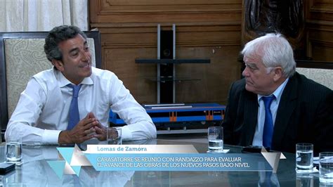 Carasatorre Se Reuni Con Randazzo Para Evaluar El Avance De Los Nuevos