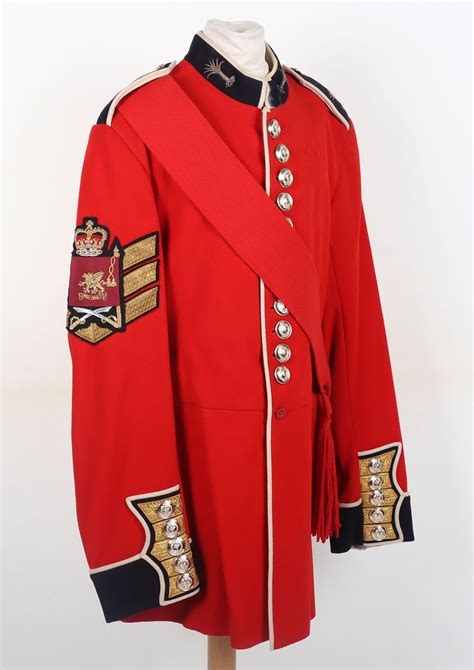 Eiir Welsh Guards Colour Sergeants Full Dress Tunic Fine Scarlet Cloth