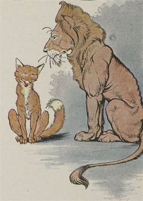 Aesops Fables The Fox And The Lion