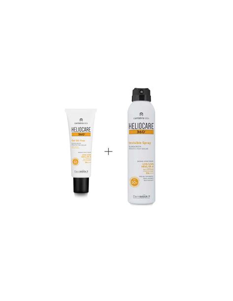 HELIOCARE 360 SPF 50+ GEL OIL-FREE 50 ML+HELIOCARE 360º SPF 50 ...