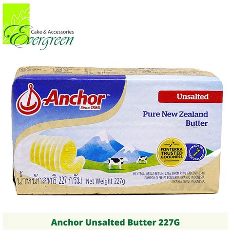 Jual Anchor Unsalted Butter 227g Shopee Indonesia