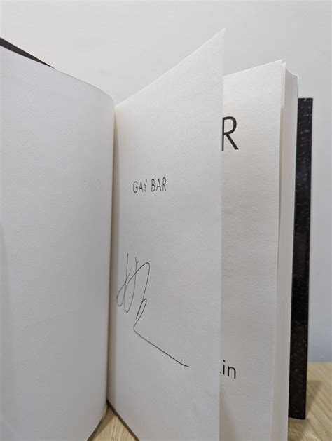 Gay Bar Why We Went Out Signed First Edition By Jeremy Atherton Lin New Hardcover St