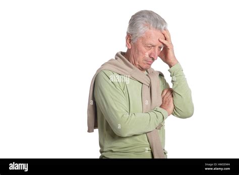Upset Mature Man Stock Photo Alamy