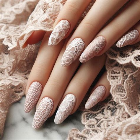 Nude Lace Nails Pictures