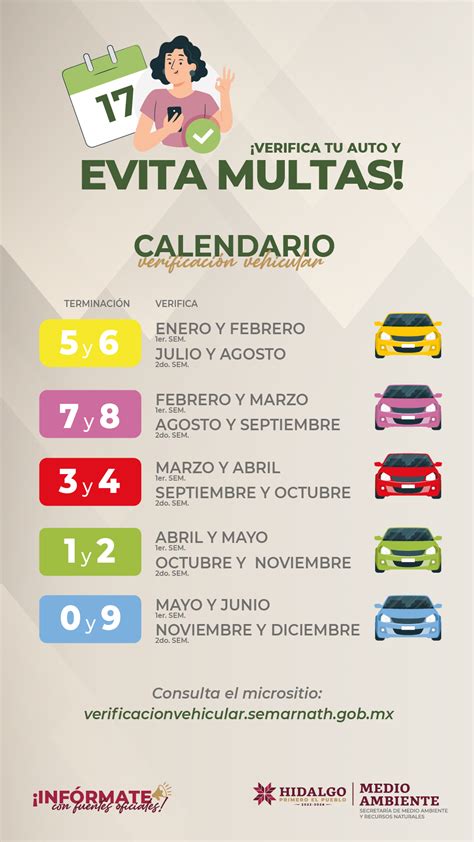 Verificación vehicular a qué autos les toca en octubre en Hidalgo