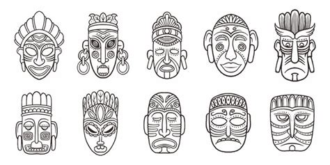 Mayan Mask Template