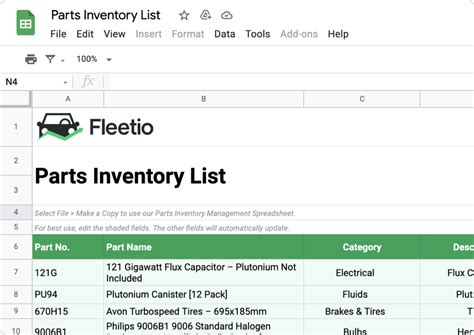 Excel Inventory Template Free Download