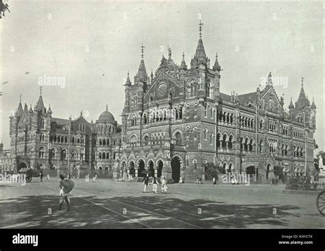 victoria terminus vintage  res stock photography  images alamy