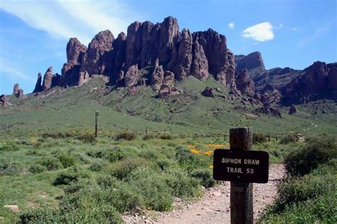 Superstition Mountain Hiking Trails - North Carolina Map