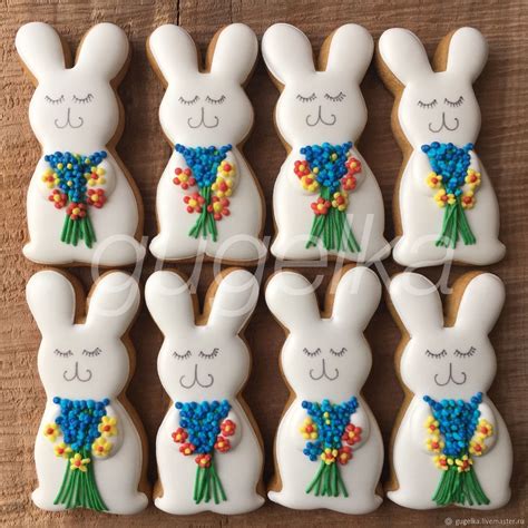 Имбирный пряник зайчик - 66 фото