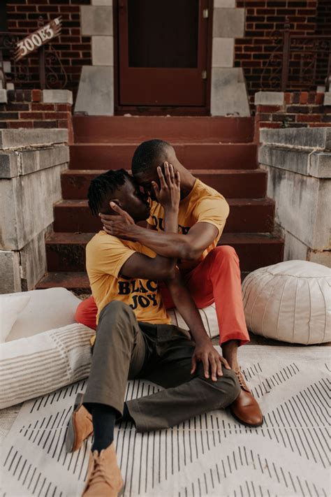 Queer Black Love A Stoop Photoshoot And Picnic Gay Love Black Gay Cute Gay Couples