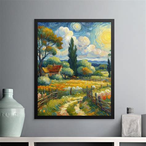 Van Gogh Landscape Art Country Life Home Decor Printable Wall Art