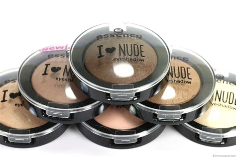 Swatches Review Essence I Love Nude Lidschatten InnenAussen