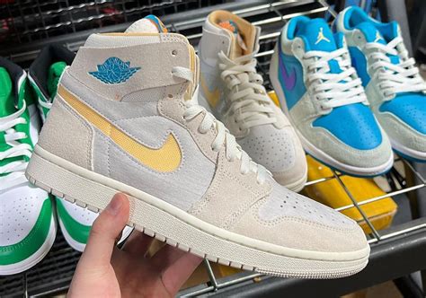 Air Jordan 1 Zoom CMFT Light Tan Yellow Blue DV1307-180 | SneakerNews.com