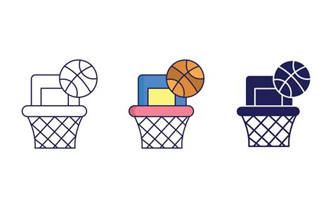 Basketball Net Vector Icon Vector Art At Vecteezy