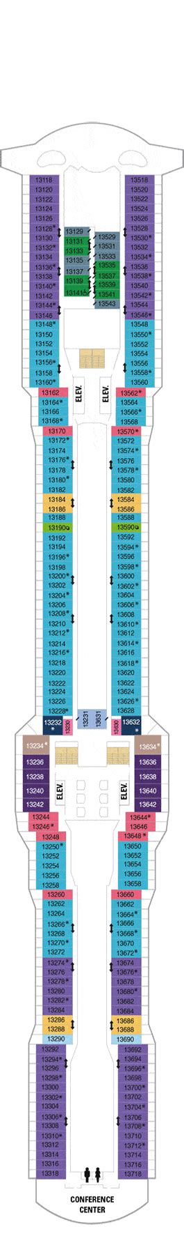 Anthem of the Seas Deck plan & cabin plan