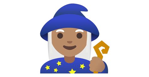 🧙🏽‍♀️ Maga Tono De Piel Medio Emoji