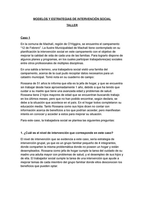 Modelos Y Estrategias DE Intervención Social MODELOS Y ESTRATEGIAS DE