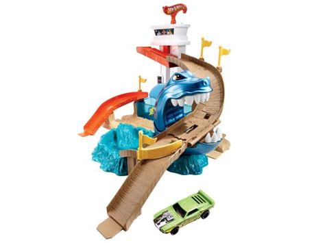 Pista Hot Wheels Color Change Ataque Tubar O Mattel Bgk