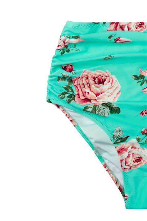 Cupshe Women S Bikini Swimsuit Two Piece Bathing Suit High Waist Knot Wide Straps Beachwear