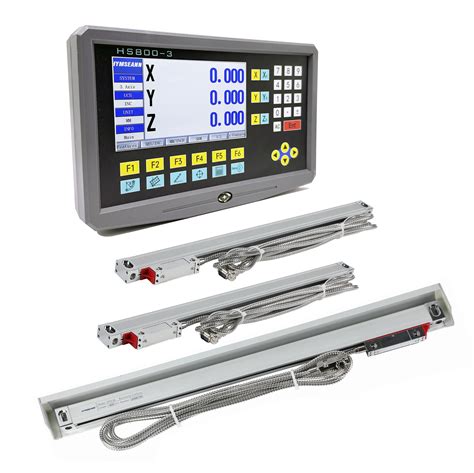 Complete Set Hs800-3 Multilingual 3 Axis Lcd Dro Digital Readout And 3 ...