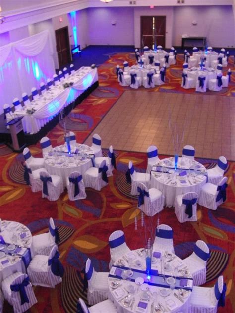 Blue And White Wedding Reception Decorations