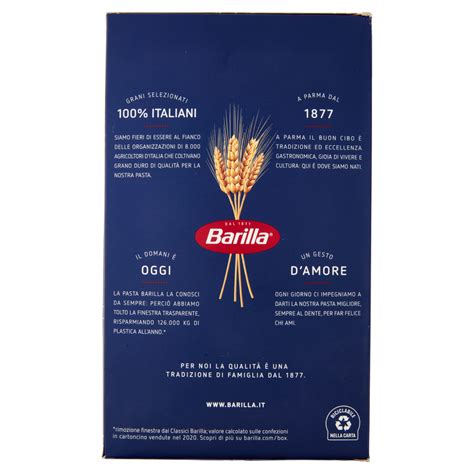 Barilla Pasta Mezze Penne Rigate N 70 100 Grano Italiano 500g Carrefour