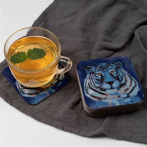 White Tiger Coaster By Epaule Carree Born Free Shop