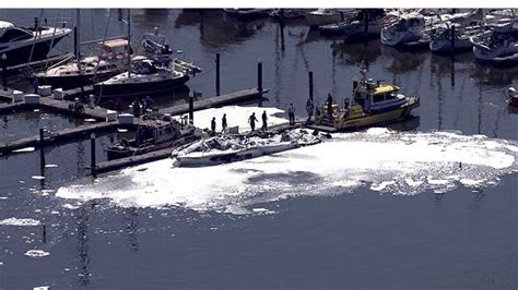 Fire Destroys Yacht At Kent County Marina