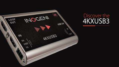 INOGENI 4KXUSB3 4K Ultra HD HDMI To USB 3 0 Converter With HDMI Loop