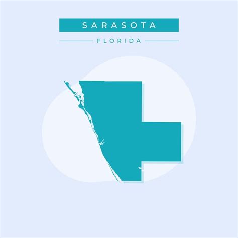 Premium Vector | Vector illustration vector of Sarasota map Florida