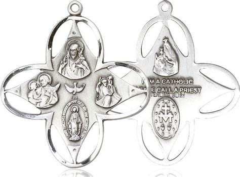 Buy Extel Large Sterling Silver Traditional Catholic Way Cross