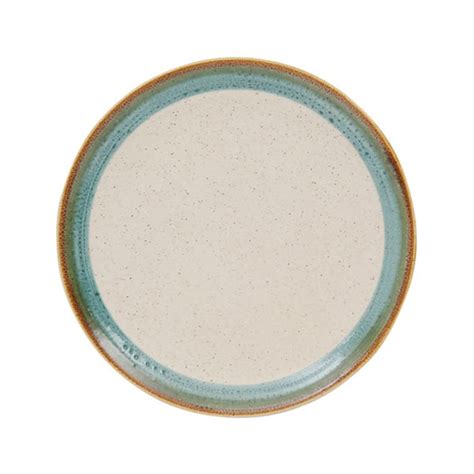 Côté Table Assiette plate en Faïence Victoria menthe D27 5 cm