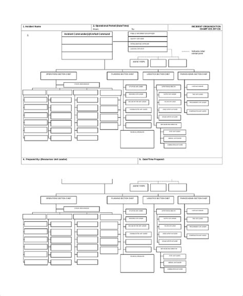 Blank ICS Organizational Chart