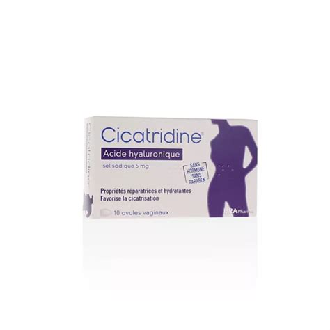 Cicatridine Ovules Vaginaux L Acide Hyaluronique En Pharmacie